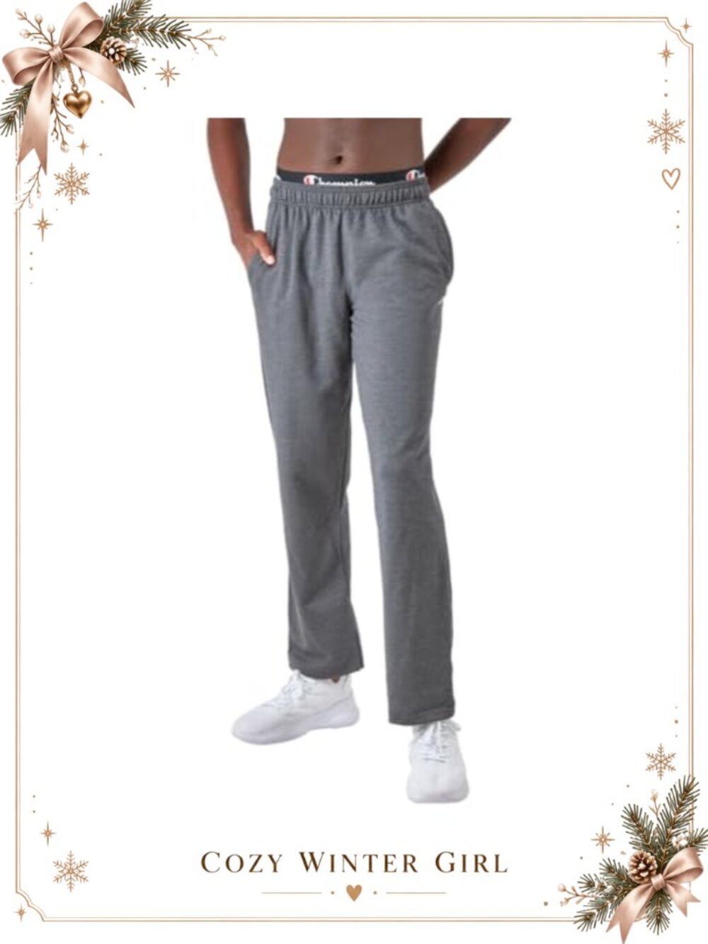 Champion Powerblend Fleece Open Bottom Sweatpants Men's 32 Inseam